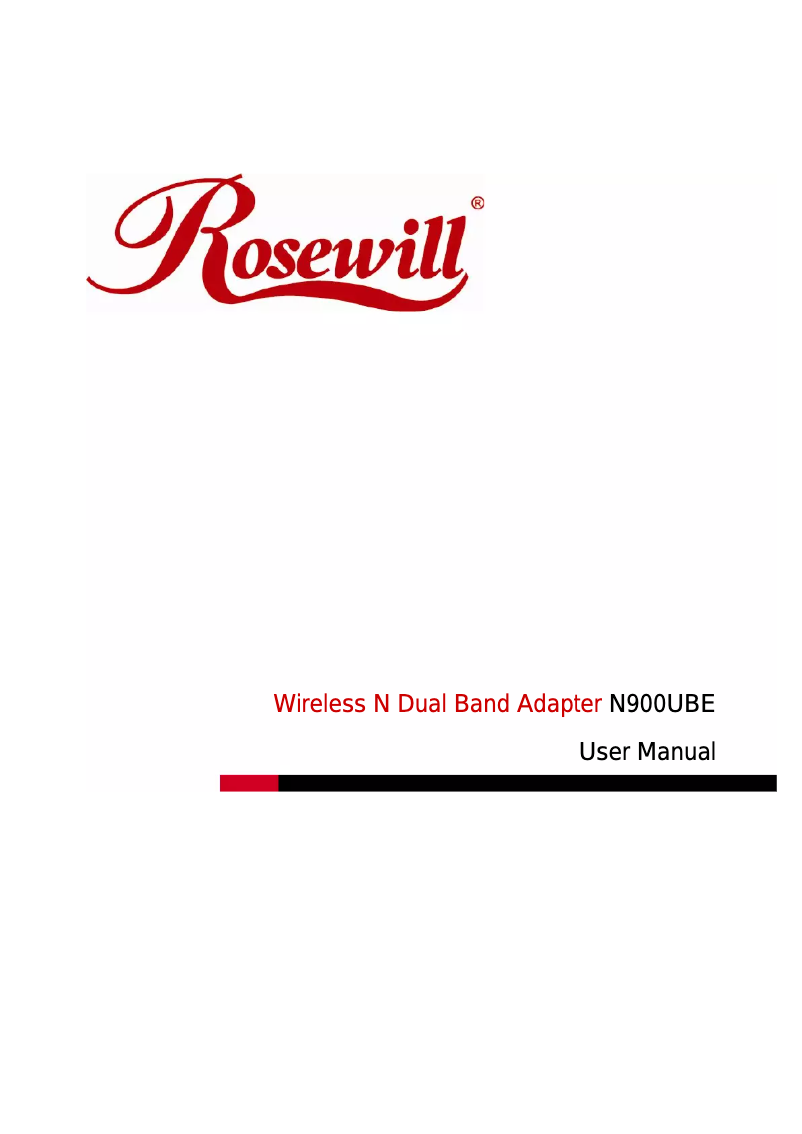 Página nº 1 - Manual de usuario Rosewill N900UBE