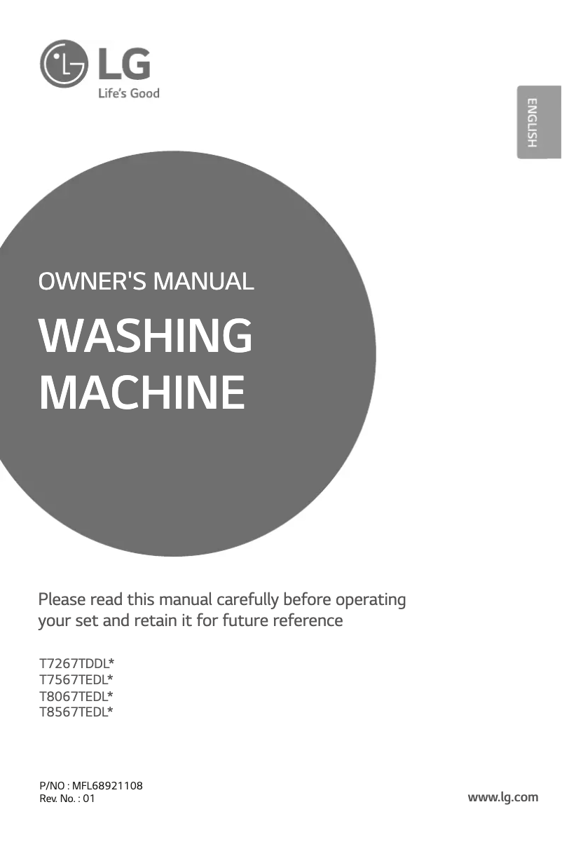 Imagen de la primera página del manual del dispositivo T7567TEDLH