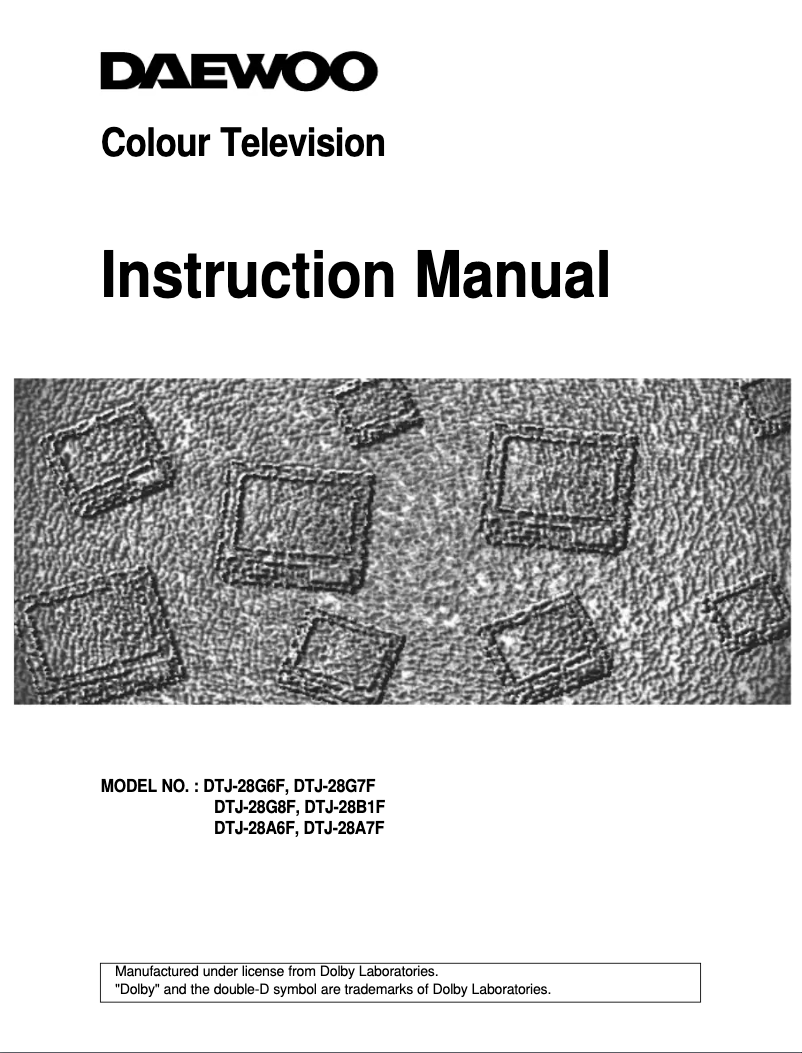 Página nº 1 - Manual de usuario Daewoo 28G6