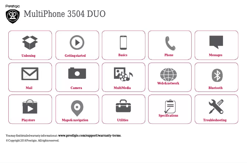 Imagen de la primera página del manual del dispositivo Muze C3