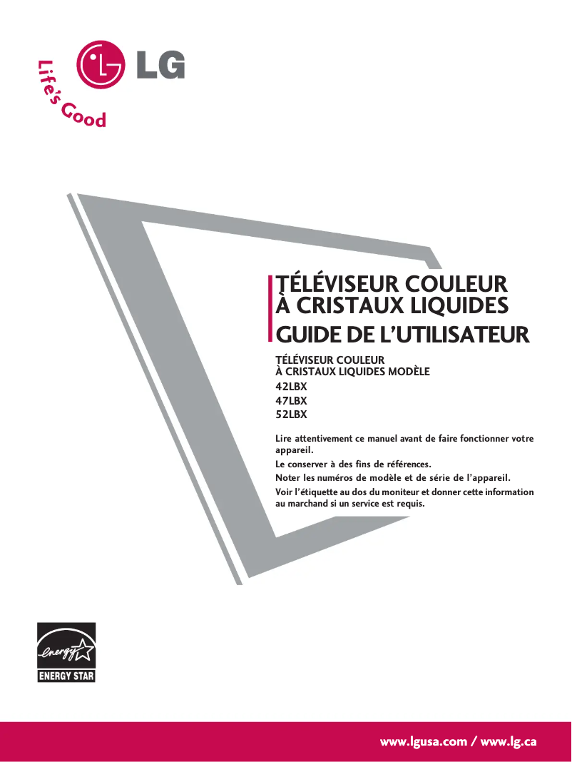 Imagen de la primera página del manual del dispositivo 47LB9DF