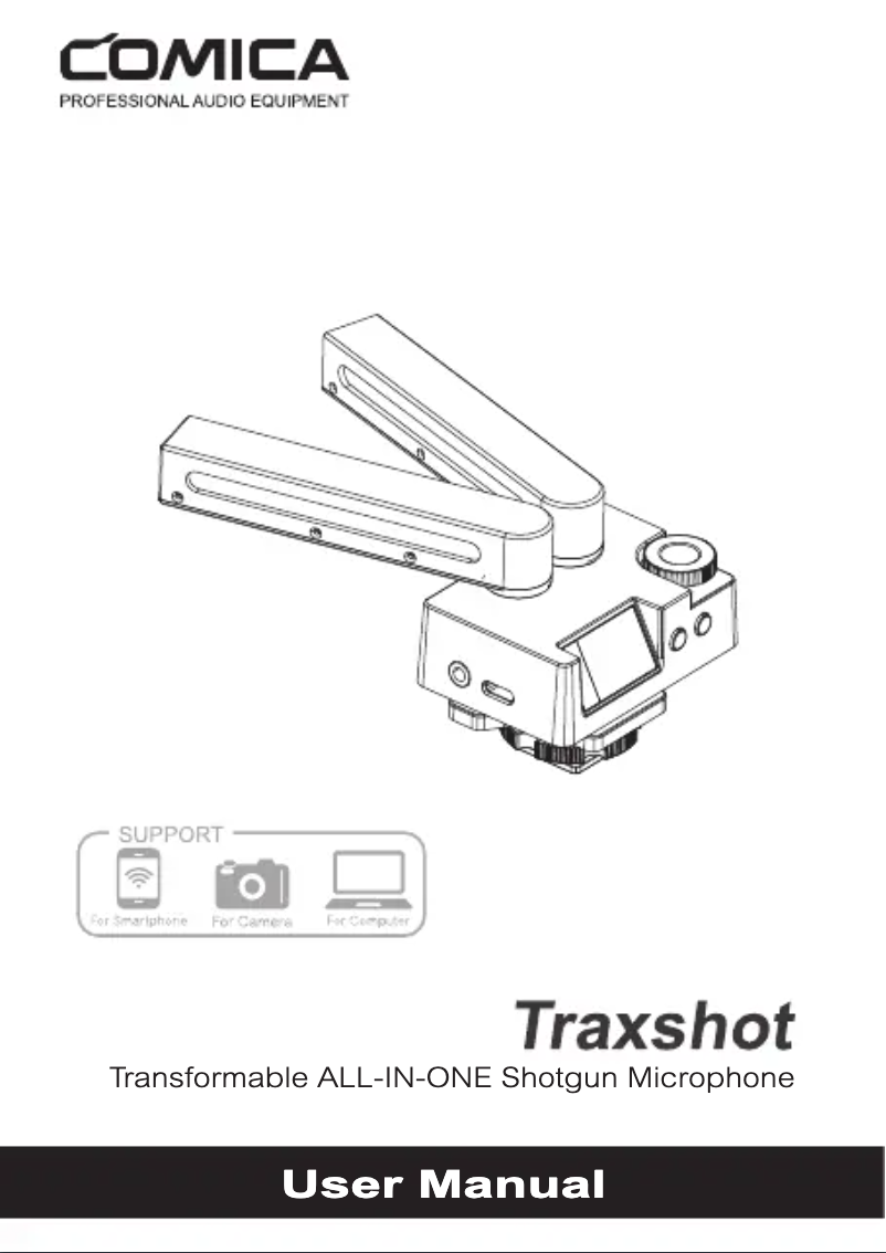 Imagen de la primera página del manual del dispositivo Traxshot