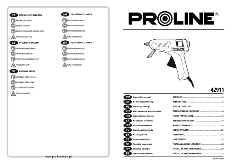 Página 1 del manual Manual de usuario Proline 42911