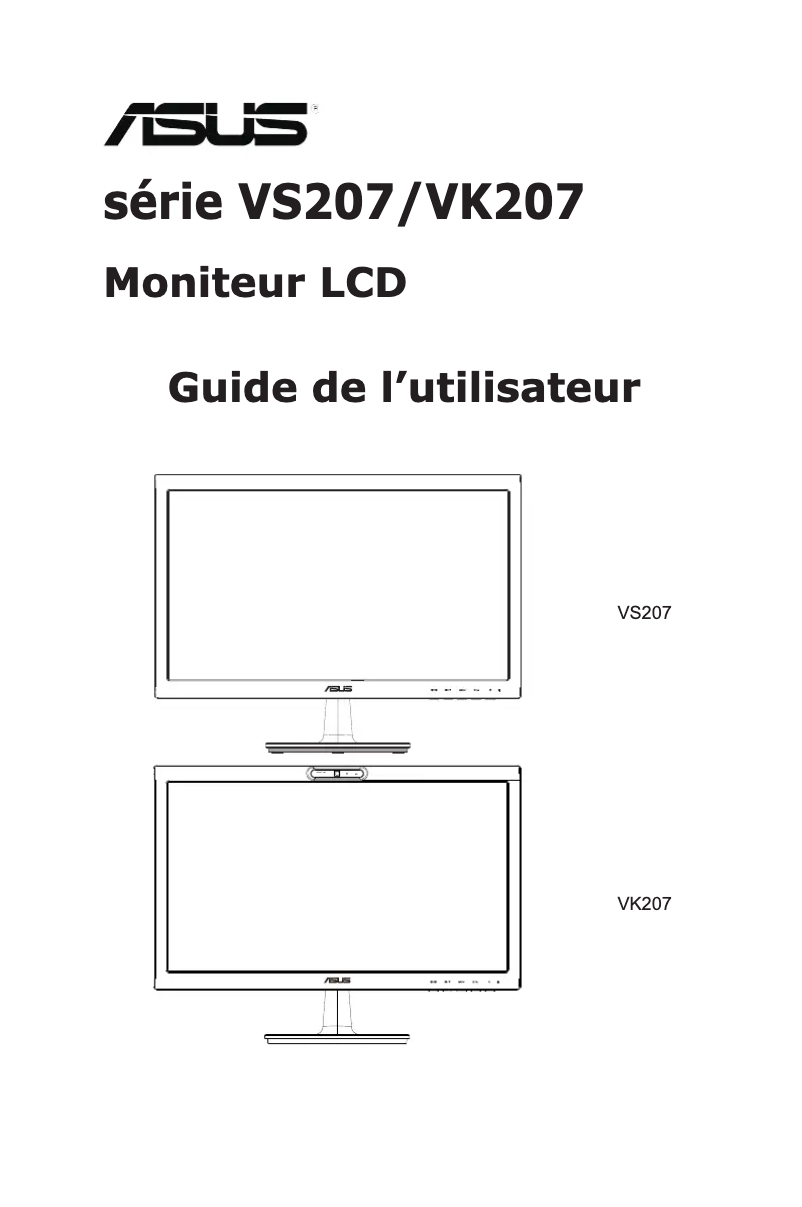 Página 1 del manual Manual de usuario Asus VS207D-P
