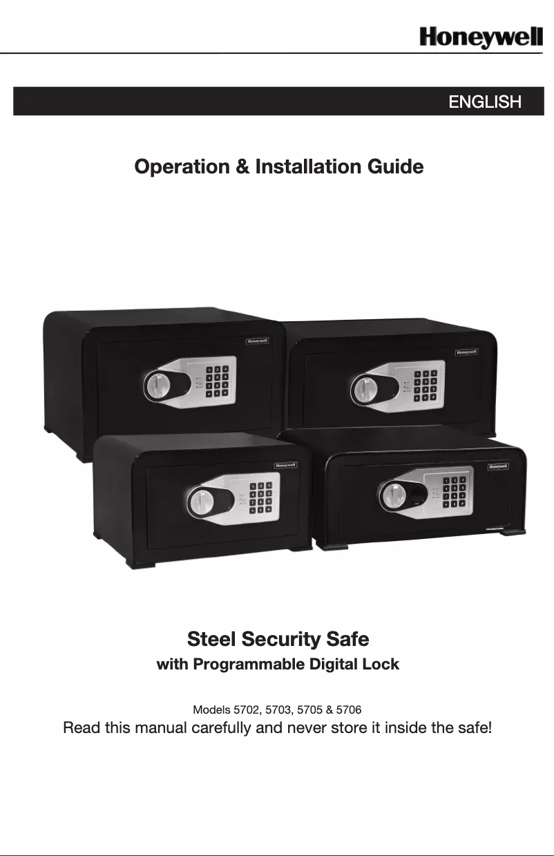 Página 1 del manual Manual de usuario Honeywell 5705