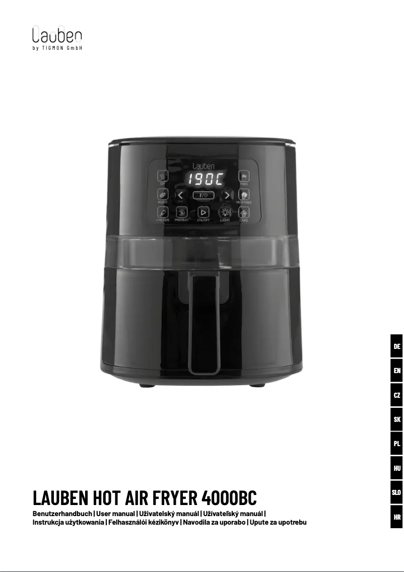 Imagen de la primera página del manual del dispositivo 4000BC