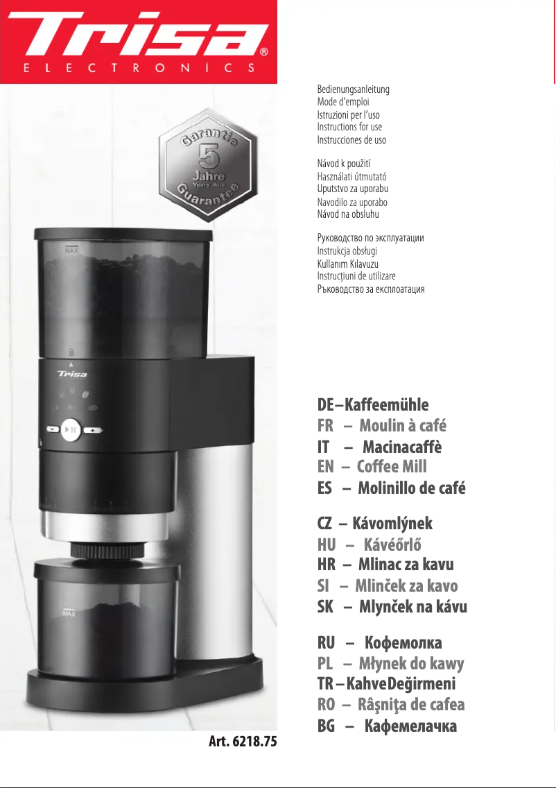 Imagen de la primera página del manual del dispositivo 6218.75