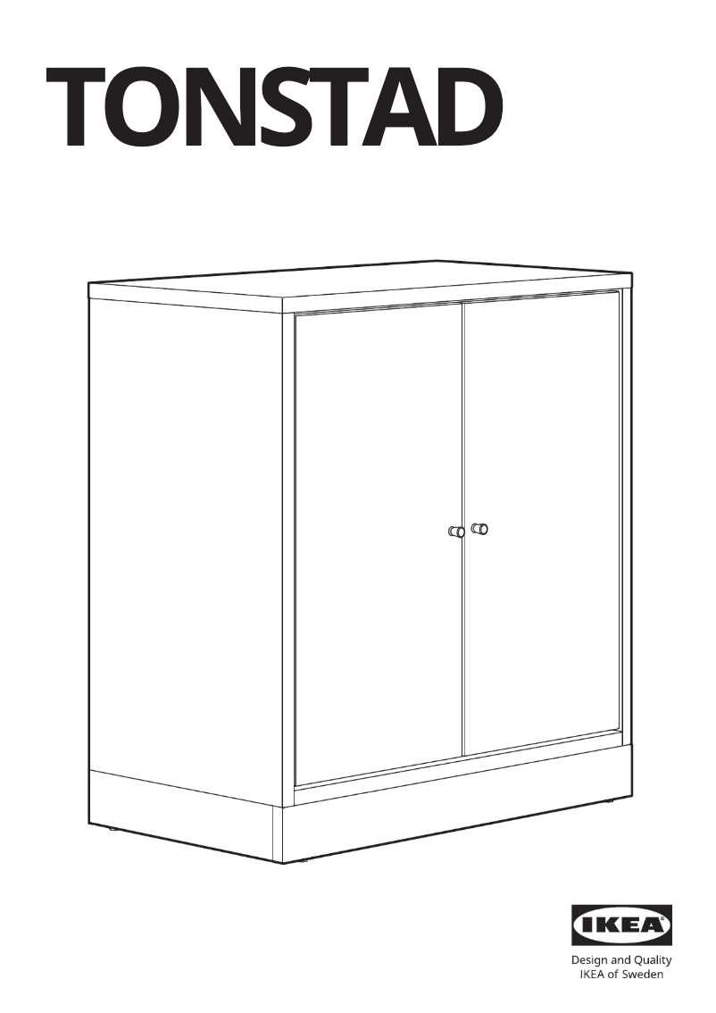 Página 1 del manual Manual de usuario Ikea TONSTAD 705.099.95