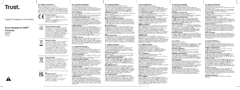 Página 1 del manual Manual de usuario Trust Forta GXT 498