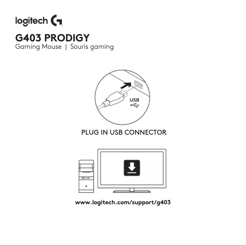 Imagen de la primera página del manual del dispositivo G403 Prodigy