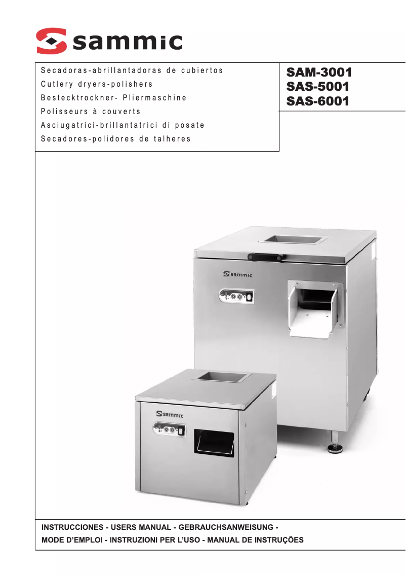 Página 1 del manual Manual de usuario Sammic SAS-5001