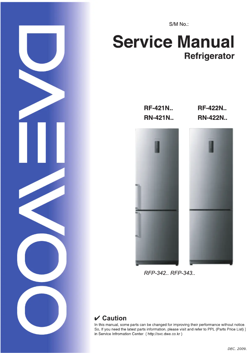 Página 1 del manual Manual de usuario Daewoo RN-421NPT