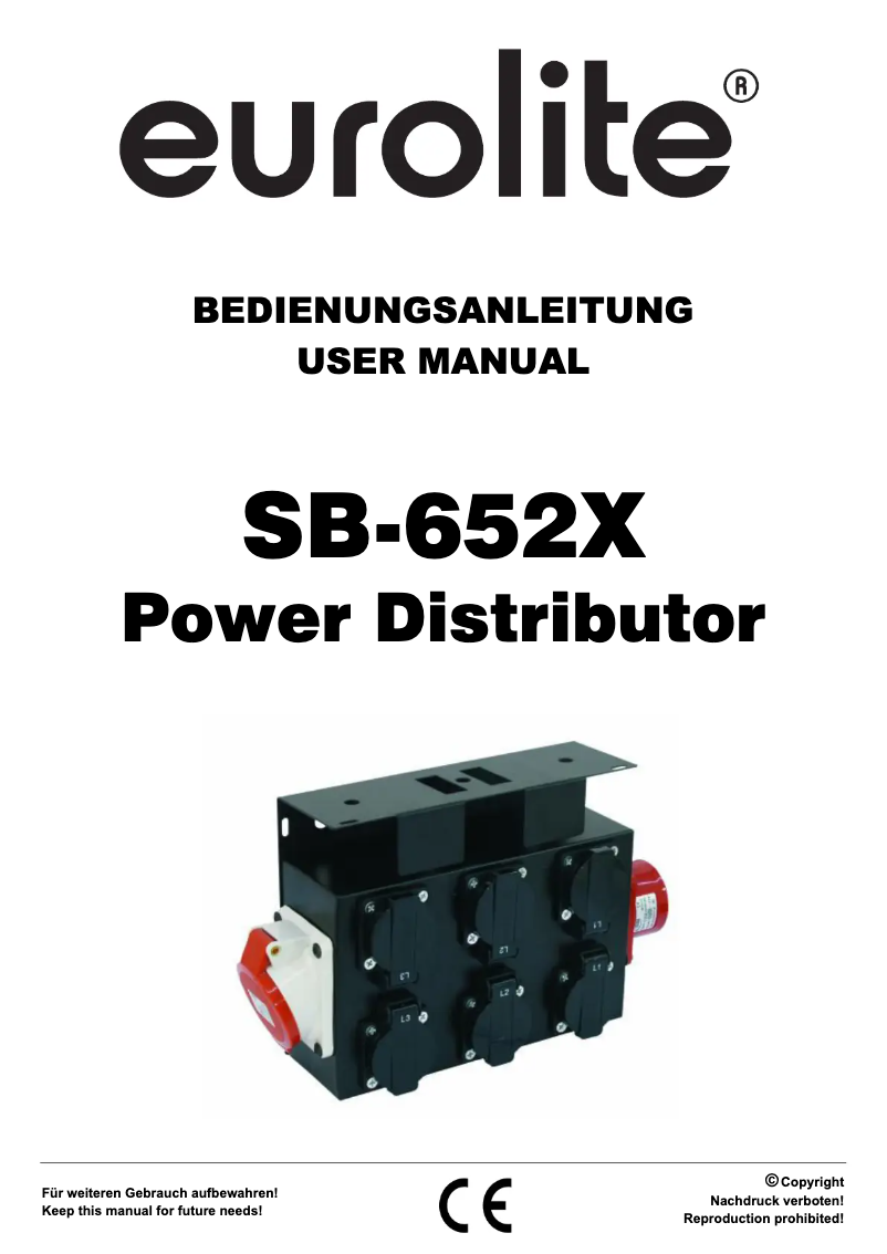 Imagen de la primera página del manual del dispositivo SB-652X