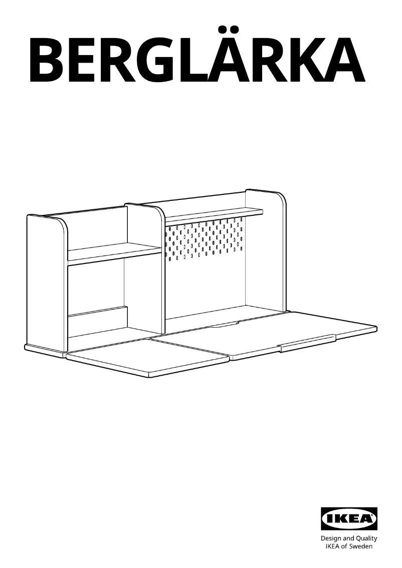 Página 1 del manual Manual de usuario Ikea BERGLÄRKA 405.316.53