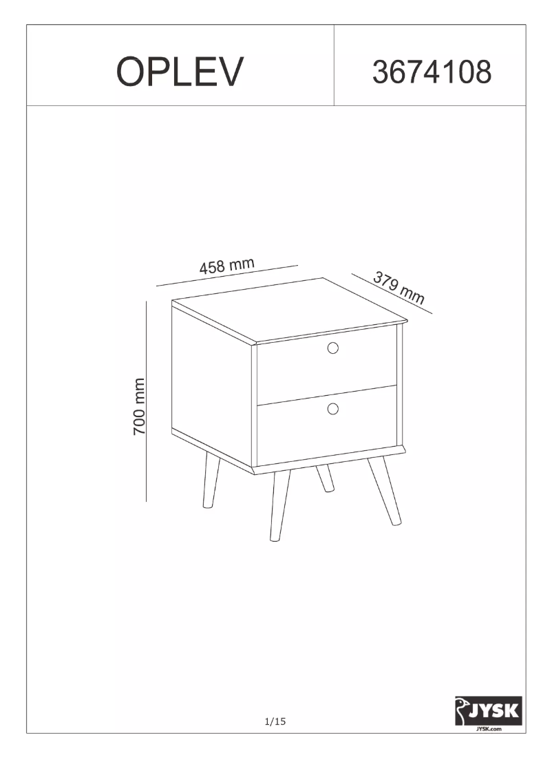 Imagen de la primera página del manual del dispositivo Oplev