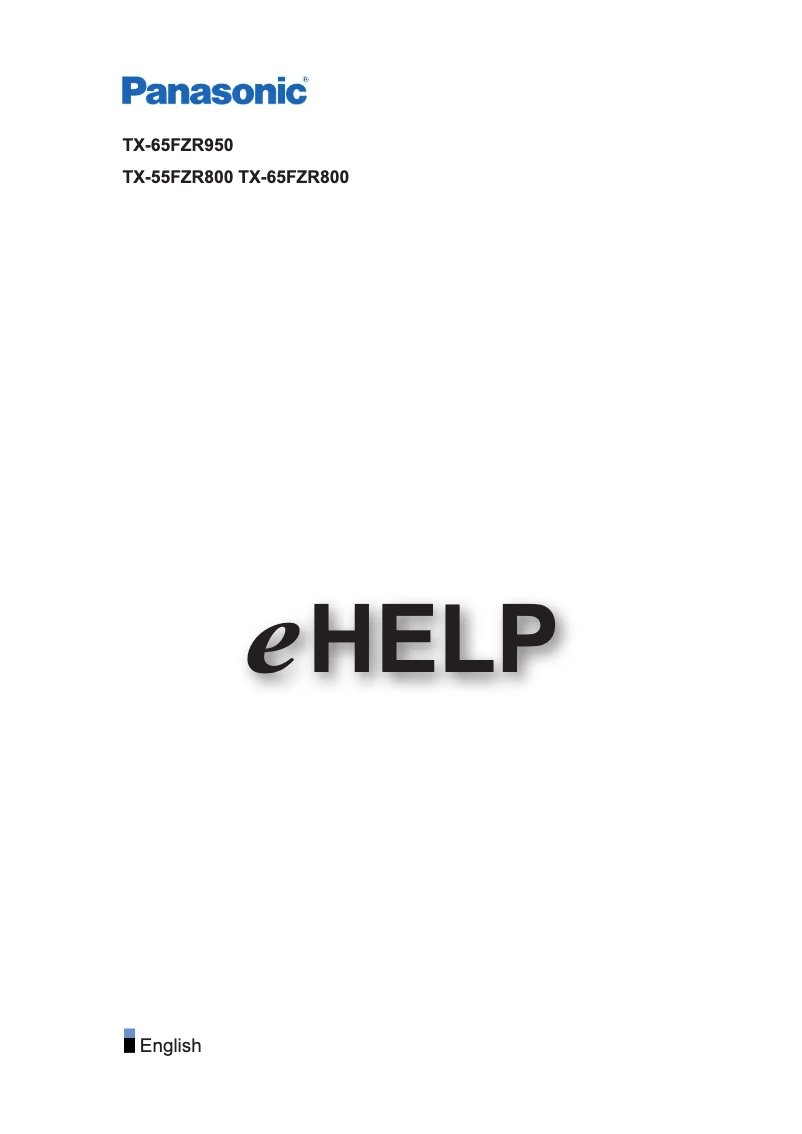 Imagen de la primera página del manual del dispositivo TX-65FZR950