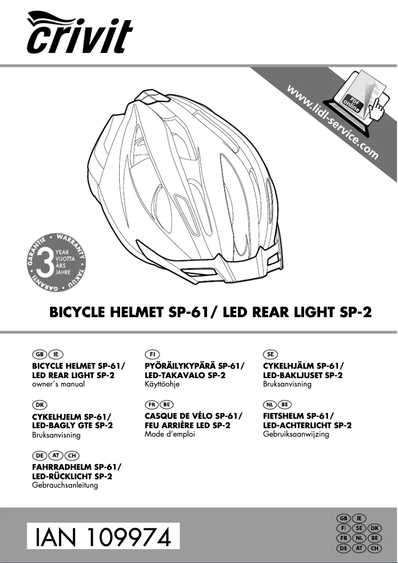 Página 1 del manual Manual de usuario Crivit IAN 109974