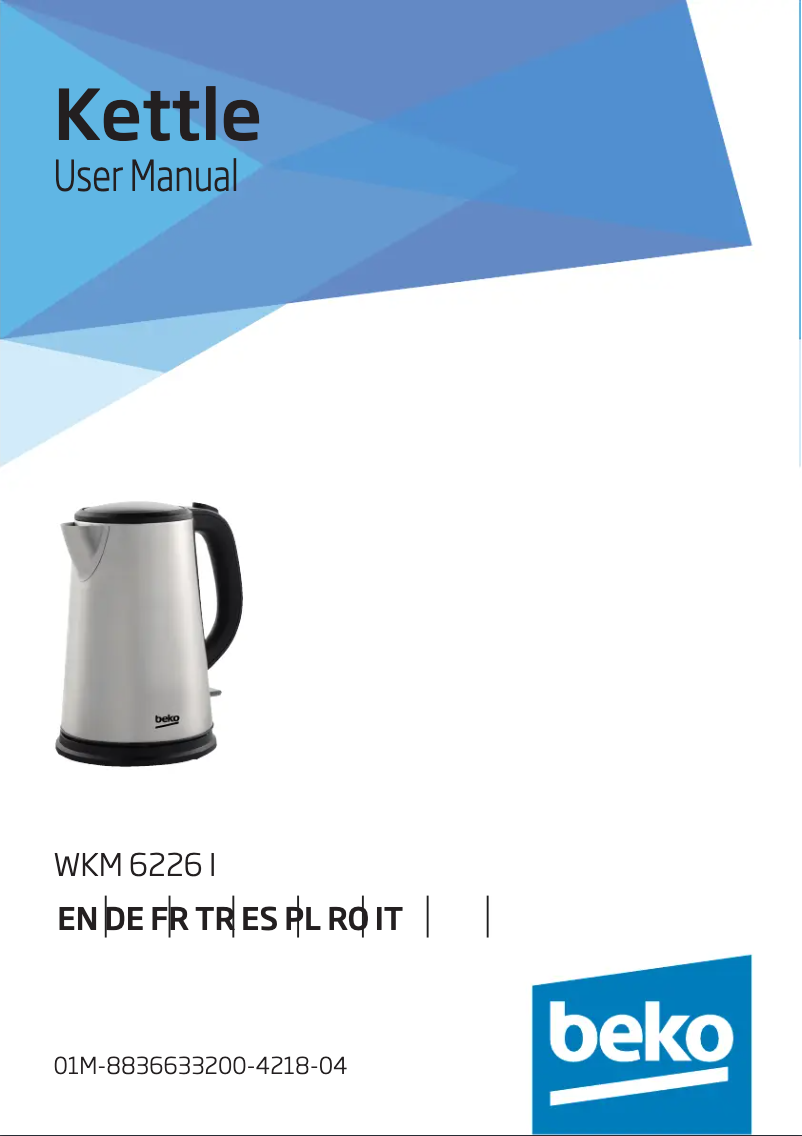 Página 1 del manual Manual de usuario Beko WKM6226I