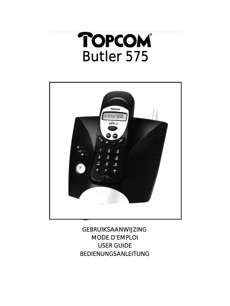 Página 1 del manual Manual de usuario Topcom Butler 575