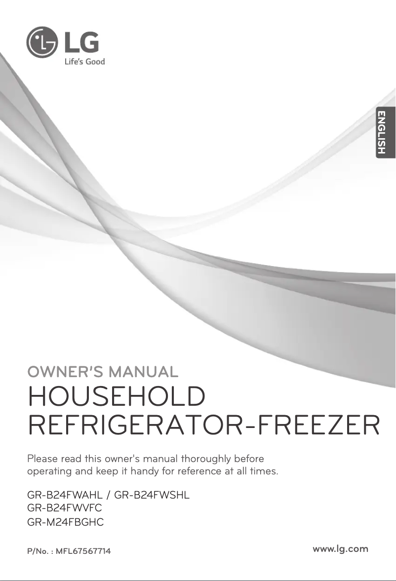 Imagen de la primera página del manual del dispositivo GR-M24FBGHC