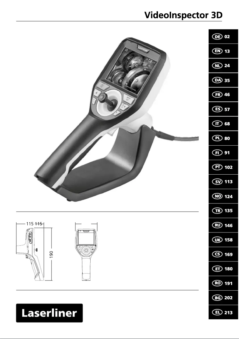 Página 1 del manual Manual de usuario Laserliner VideoInspector 3D