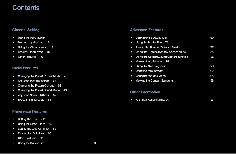 Imagen de la primera página del manual del dispositivo UA48H4288AJ