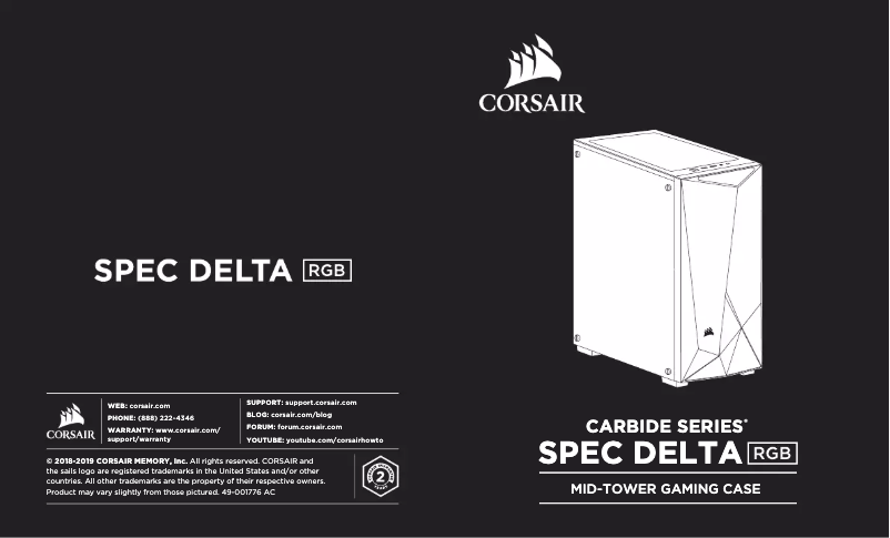 Imagen de la primera página del manual del dispositivo Carbide Series SPEC DELTA RGB