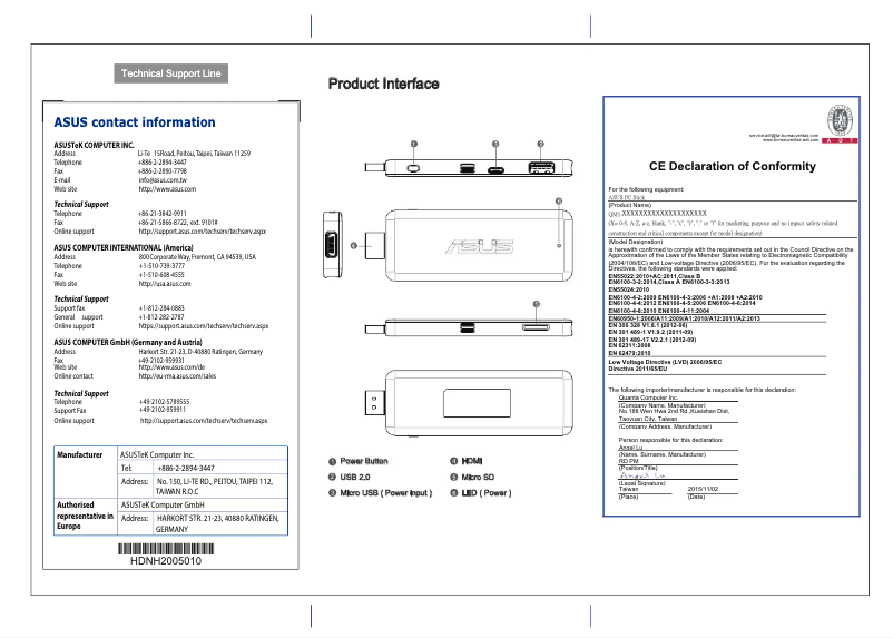 Imagen de la primera página del manual del dispositivo QM1-C008