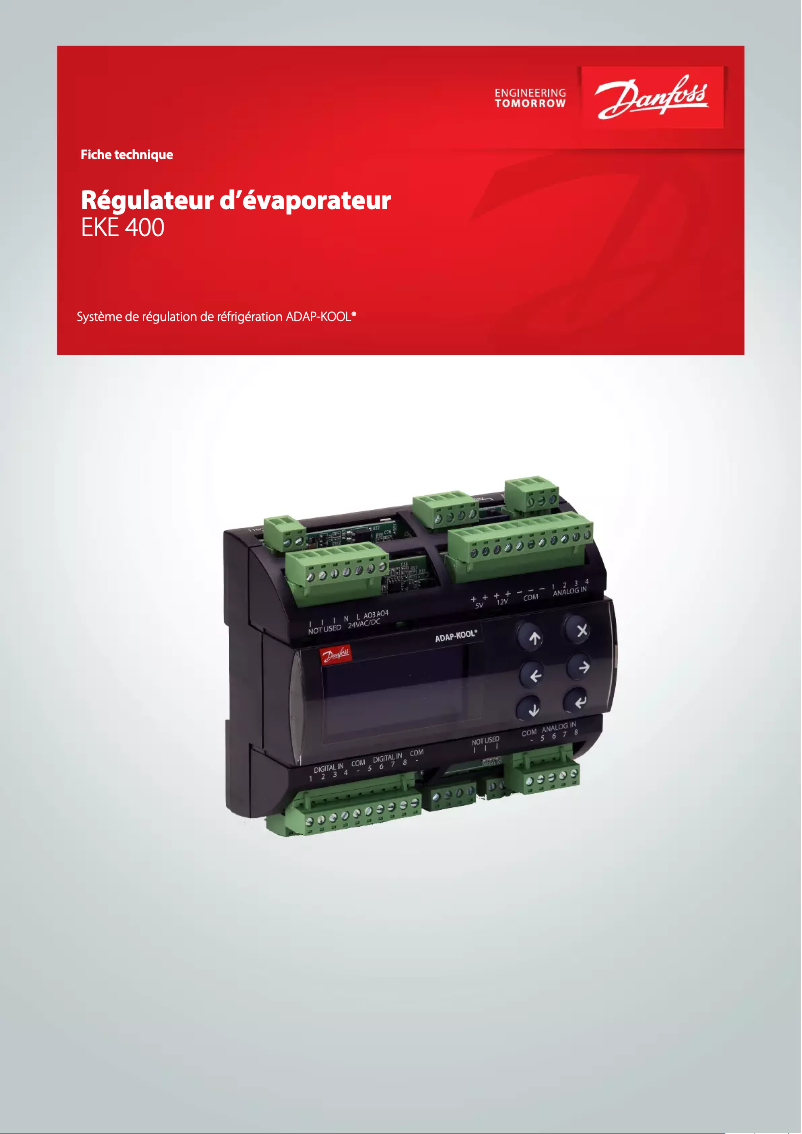 Página 1 del manual Ficha técnica Danfoss EKE 400