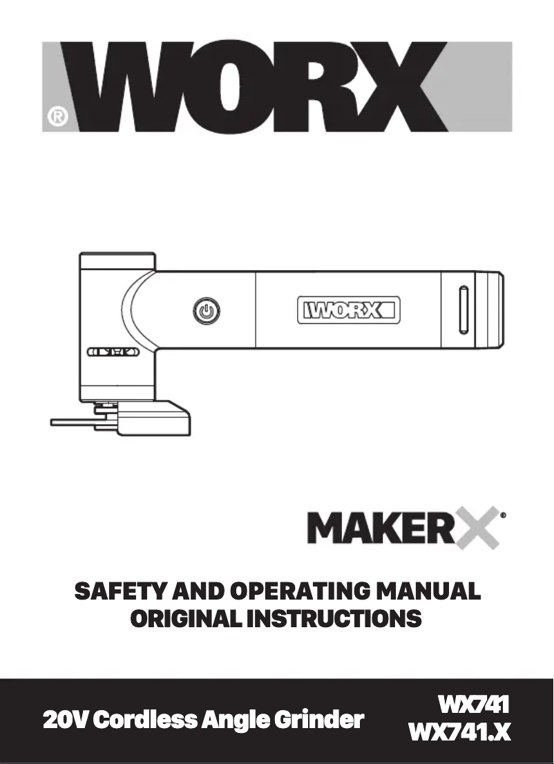 Imagen de la primera página del manual del dispositivo MakerX WX741.9