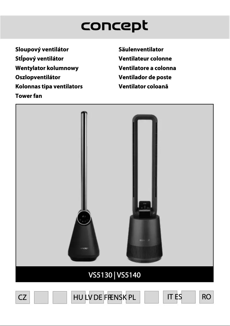 Página 1 del manual Manual de usuario Concept VS5130