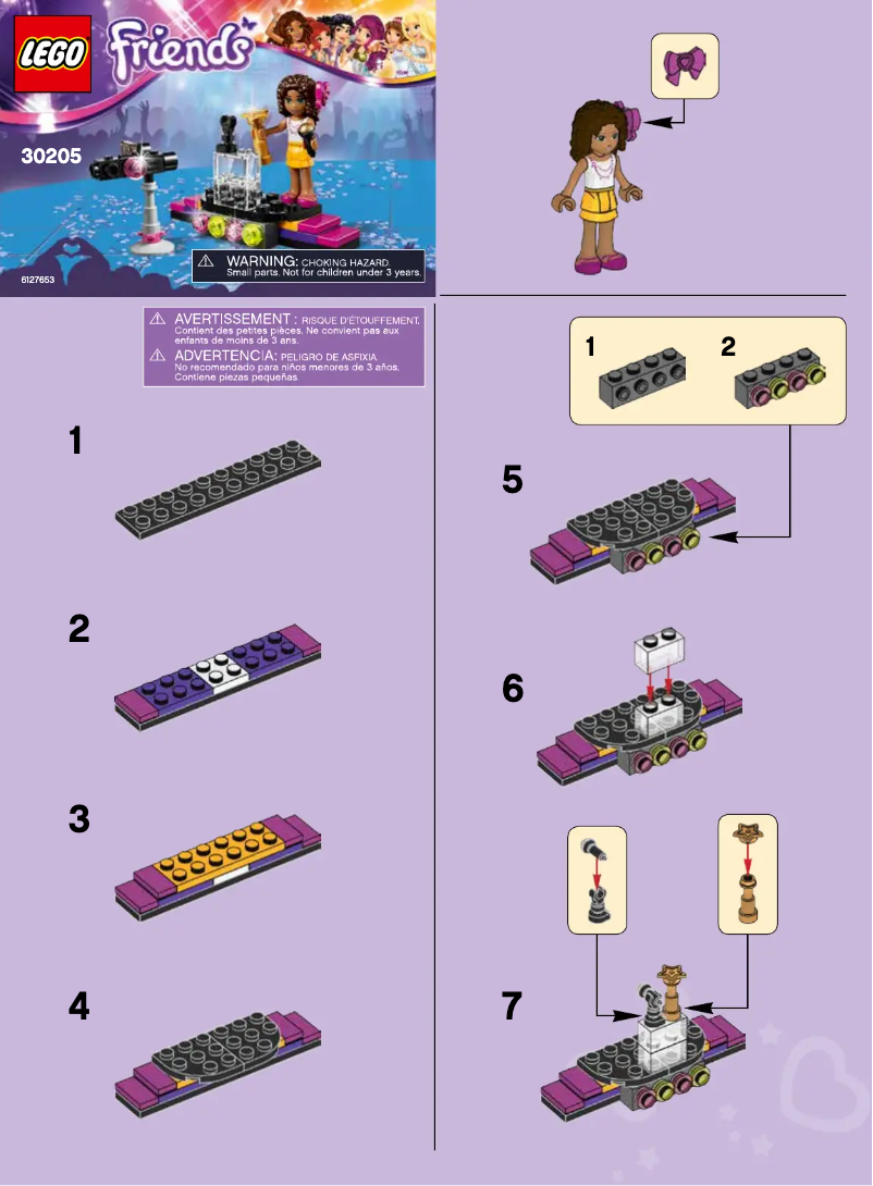 Página 1 del manual Manual de usuario Lego Pop Star Red Carpet 30205