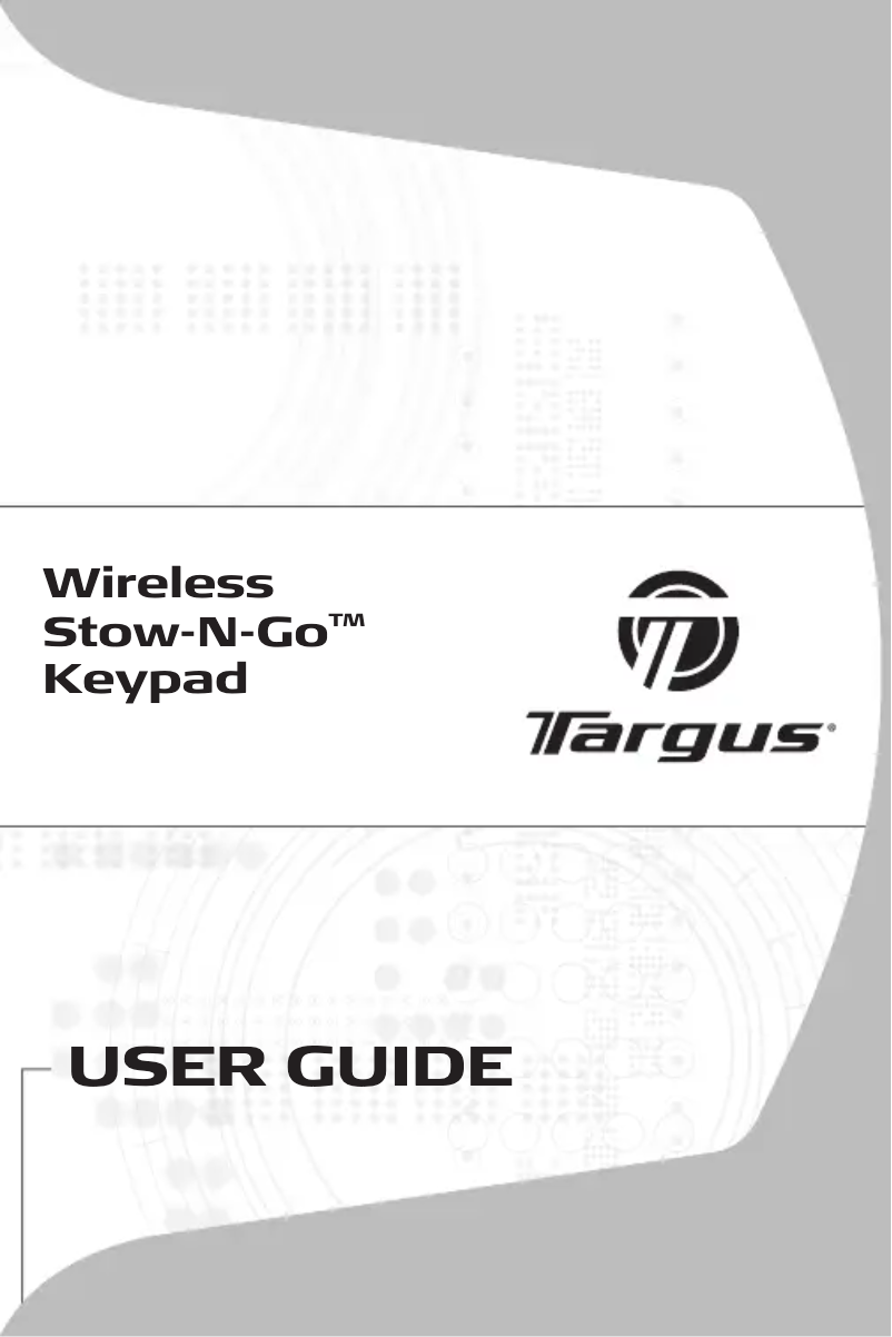 Página 1 del manual Manual de usuario Targus AKP07EU