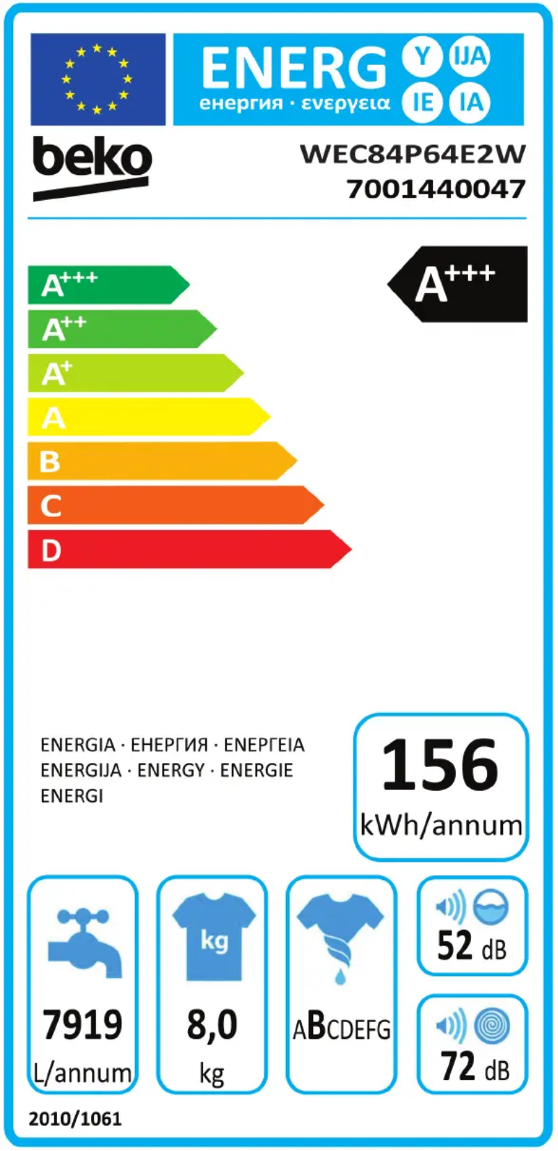 Imagen de la primera página del manual del dispositivo WEC84P64E2