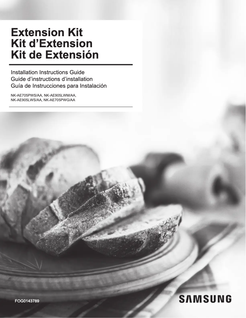 Imagen de la primera página del manual del dispositivo NK-AE905LWM