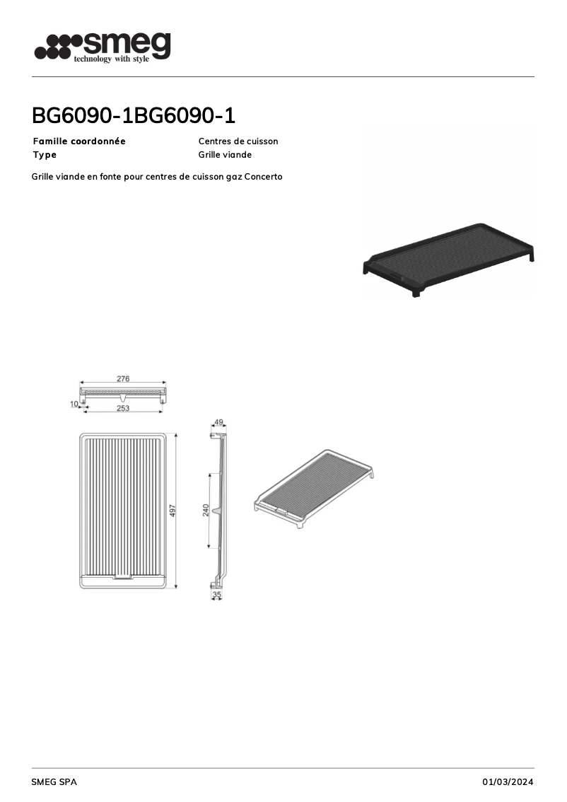 Imagen de la primera página del manual del dispositivo BG6090-1