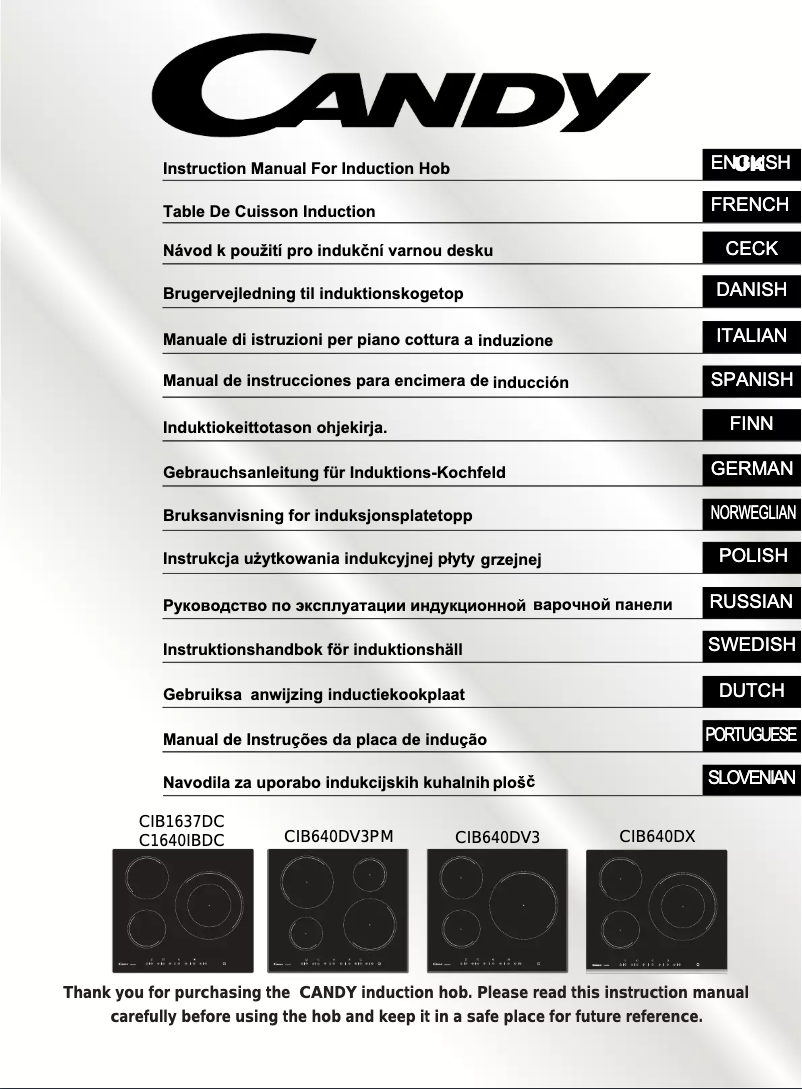 Imagen de la primera página del manual del dispositivo CIB640DV3PM