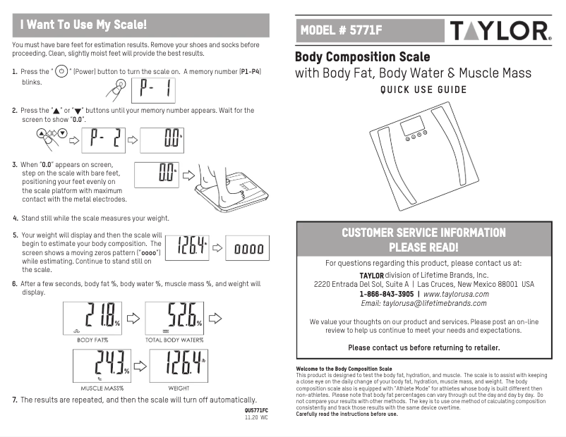 Imagen de la primera página del manual del dispositivo 577141933F