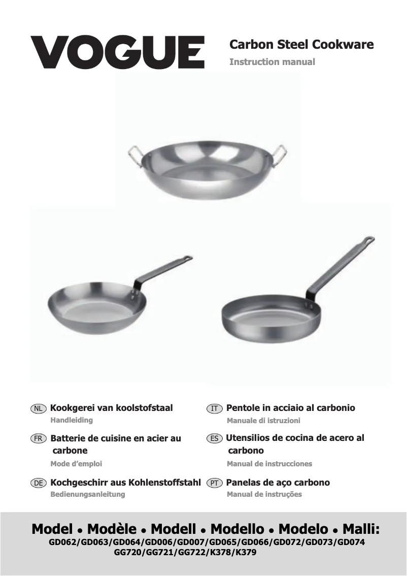 Página 1 del manual Manual de usuario Vogue GD063