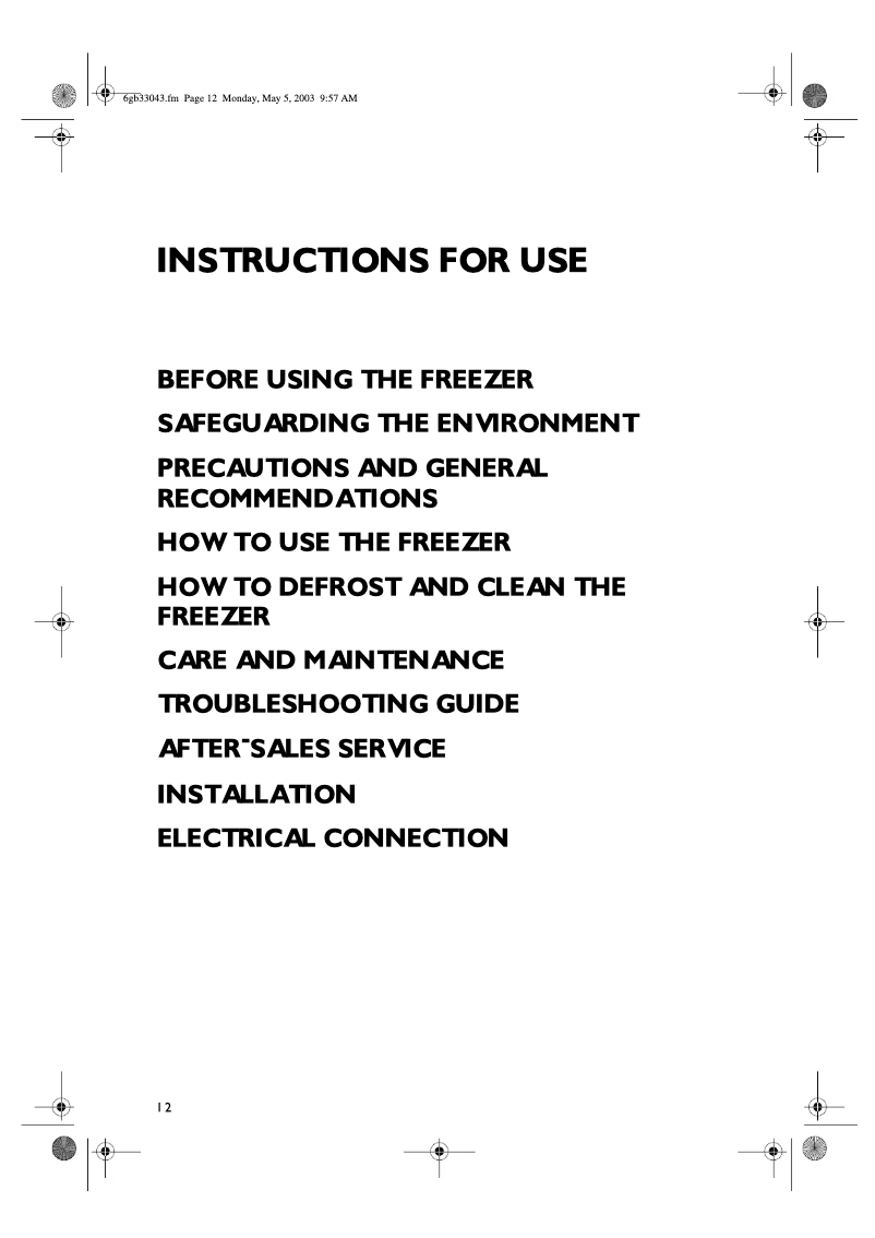 Imagen de la primera página del manual del dispositivo AFB 448/H