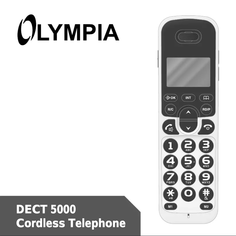 Página nº 1 - Manual de usuario Olympia DECT 500