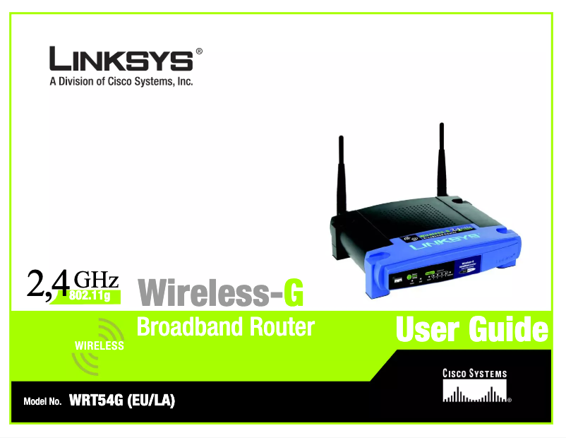 Página nº 1 - Manual de usuario Linksys WRT54G