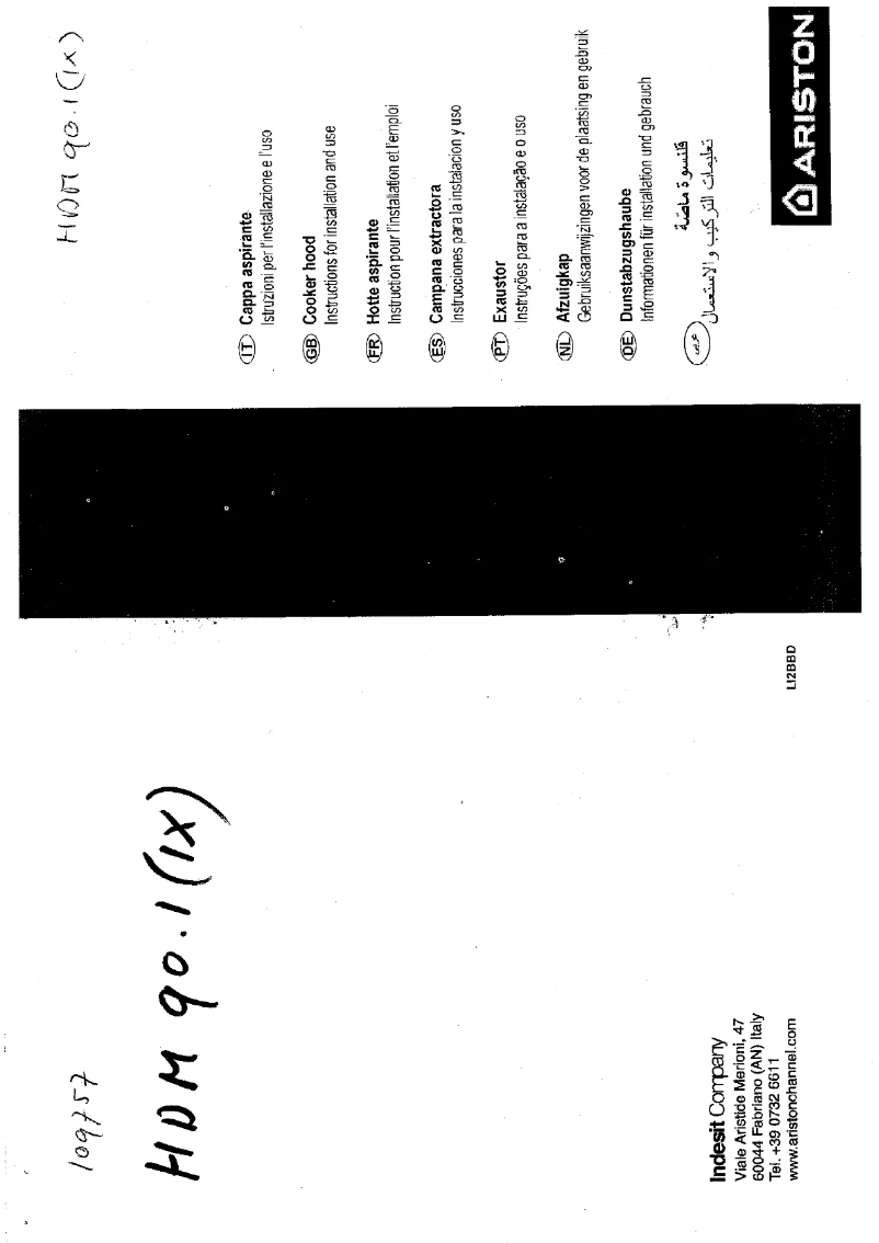 Imagen de la primera página del manual del dispositivo HDM 90.1 IX