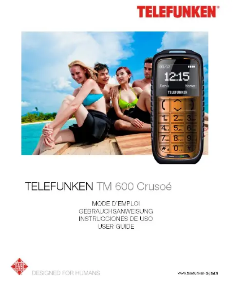 Página 1 del manual Manual de usuario Telefunken TM 600 Crusoe