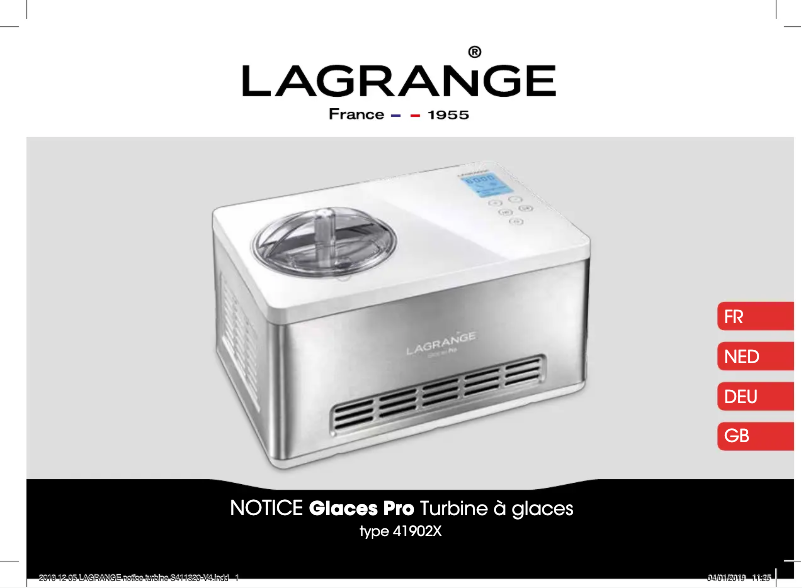 Página nº 1 - Manual de usuario Lagrange 419022