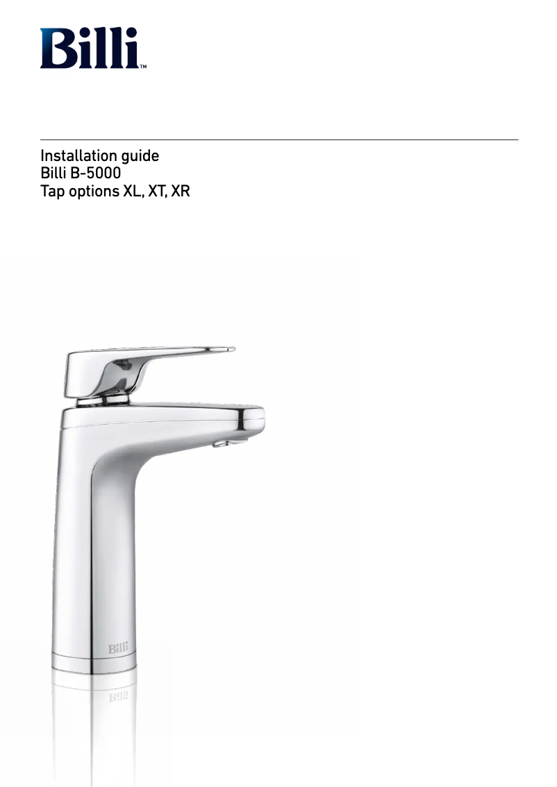 Imagen de la primera página del manual del dispositivo B-5000