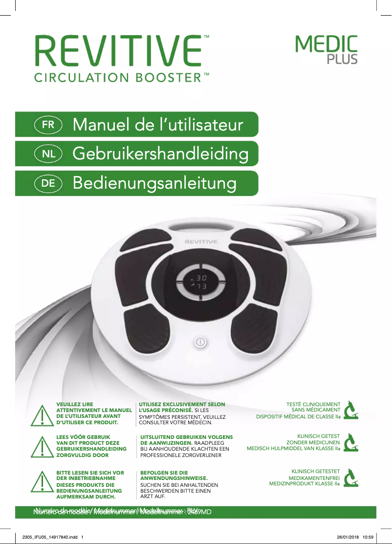 Imagen de la primera página del manual del dispositivo Medic Plus