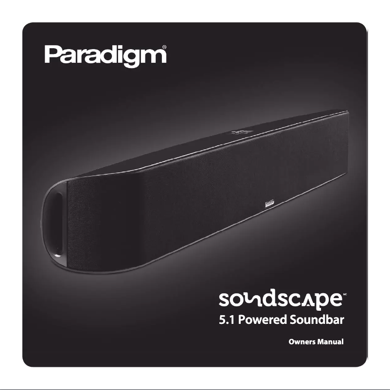 Imagen de la primera página del manual del dispositivo Soundscape