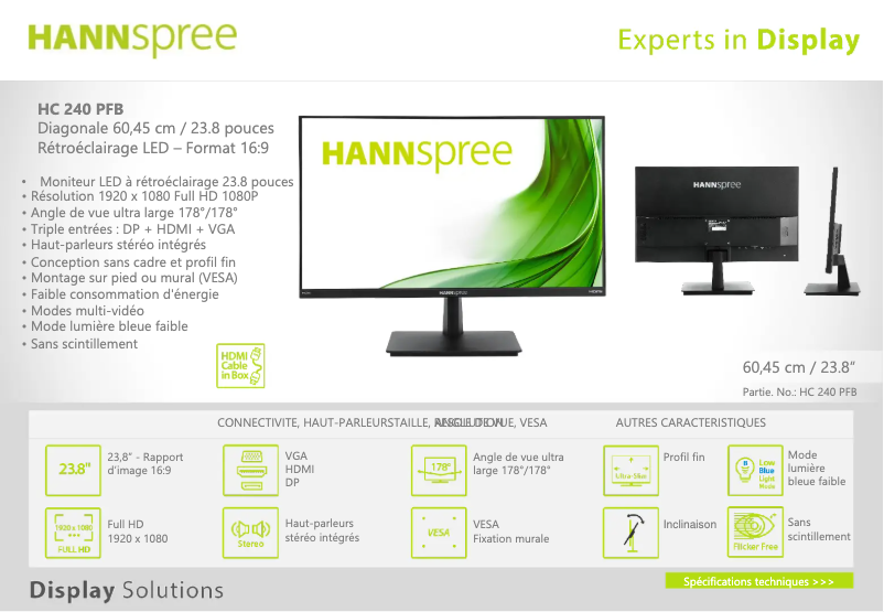 Imagen de la primera página del manual del dispositivo HC240PFB