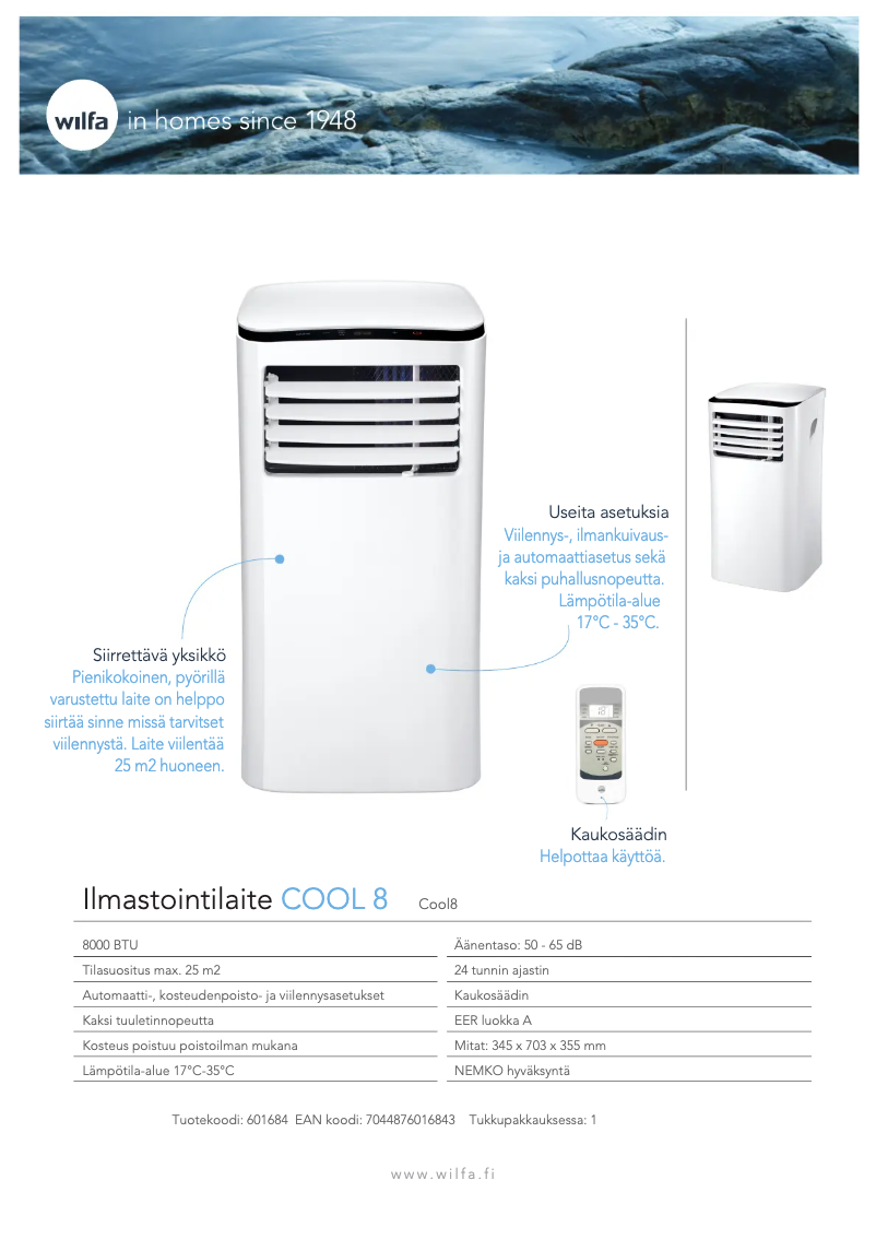 Página 1 del manual Manual de usuario Wilfa Sval Liten COOL-8